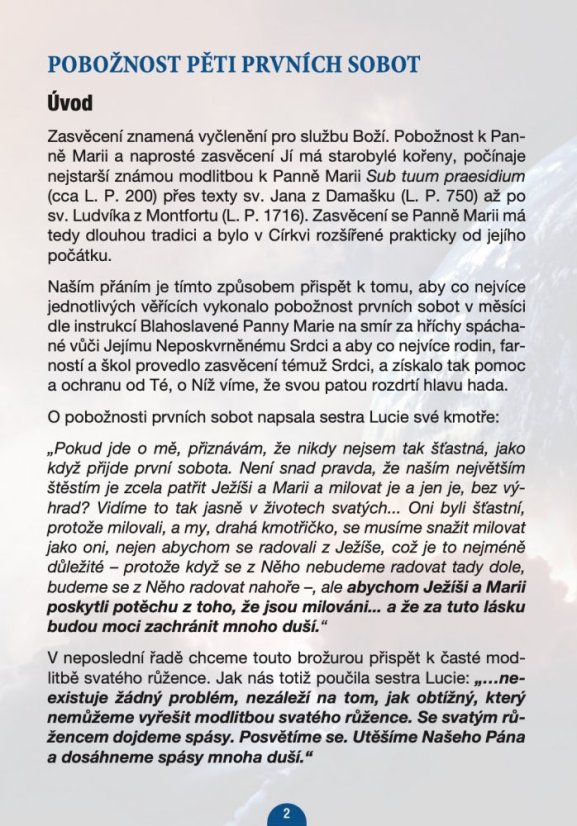 Pět prvních sobot – schody do nebe