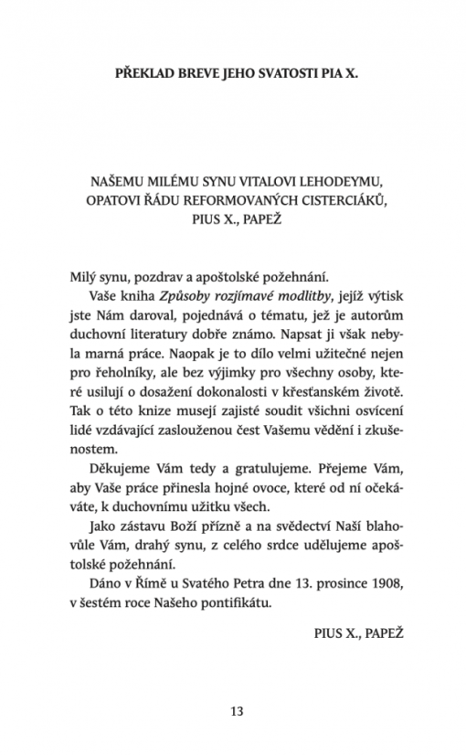 Způsoby rozjímavé modlitby I.