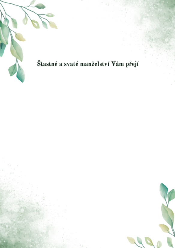 Jak mít šťastné manželství – svatební přáníčko