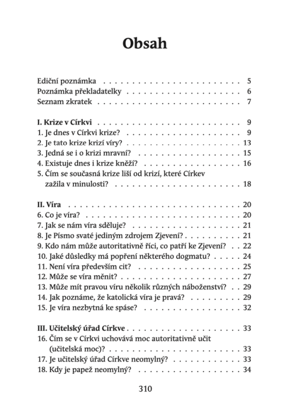 Církevní krize v otázkách a odpovědích