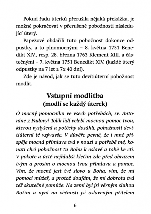 Devítiúterní pobožnost ke sv. Antonínovi z Padovy