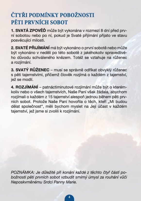 Pět prvních sobot – schody do nebe