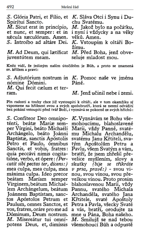 Římský misál – P. M. Schaller, 1952