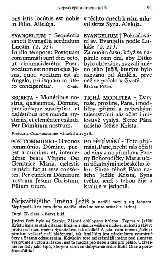 Římský misál – P. M. Schaller, 1952