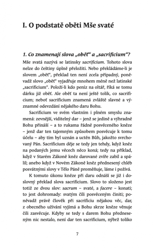 Výklad nejdražší oběti Mše svaté – II. vydání