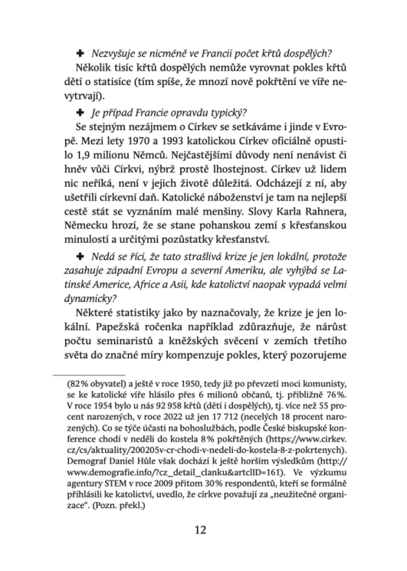 Církevní krize v otázkách a odpovědích