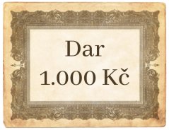 Dar pro nakladatelství 1.000 Kč