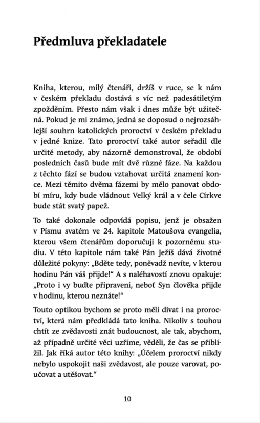 Katolické proroctví: přicházející trest