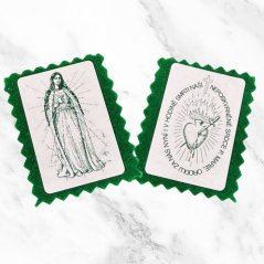 Zelený škapulíř Panny Marie