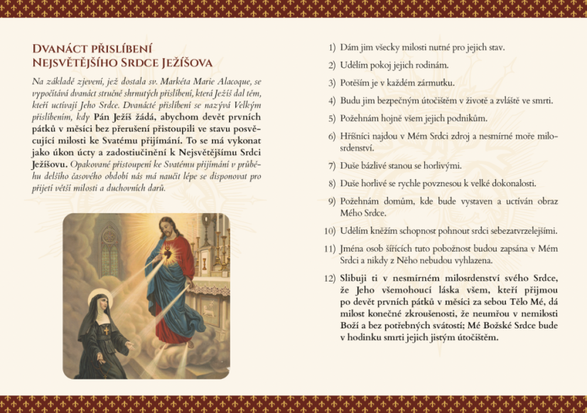 Pobožnost k Nejsvětějšímu Srdci Ježíšovu & devět prvních pátků v měsíci
