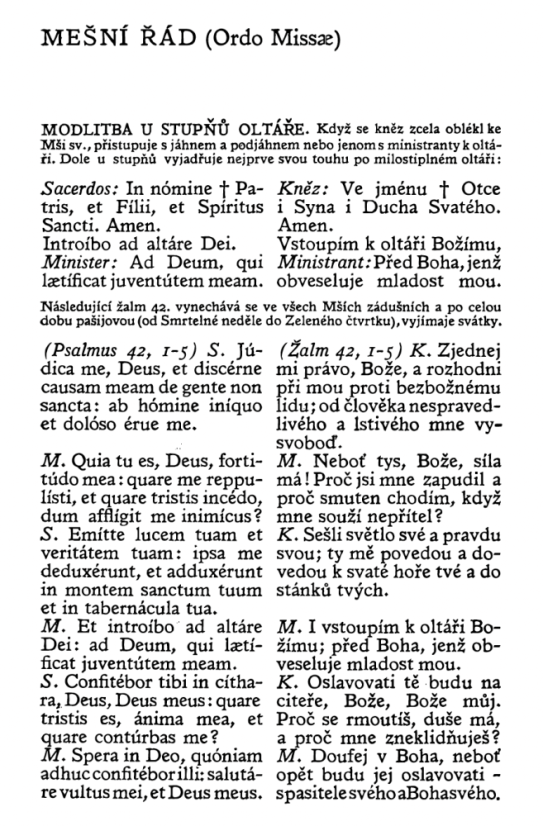 Římský misál – P. M. Schaller, 1952