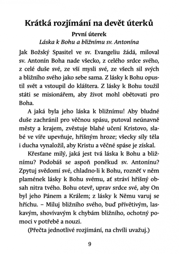 Devítiúterní pobožnost ke sv. Antonínovi z Padovy