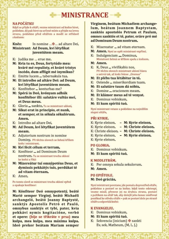 Kartička Ministrance