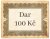 Dar pro nakladatelství 100 Kč