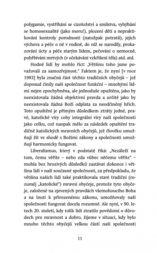 Liberalismus je hřích