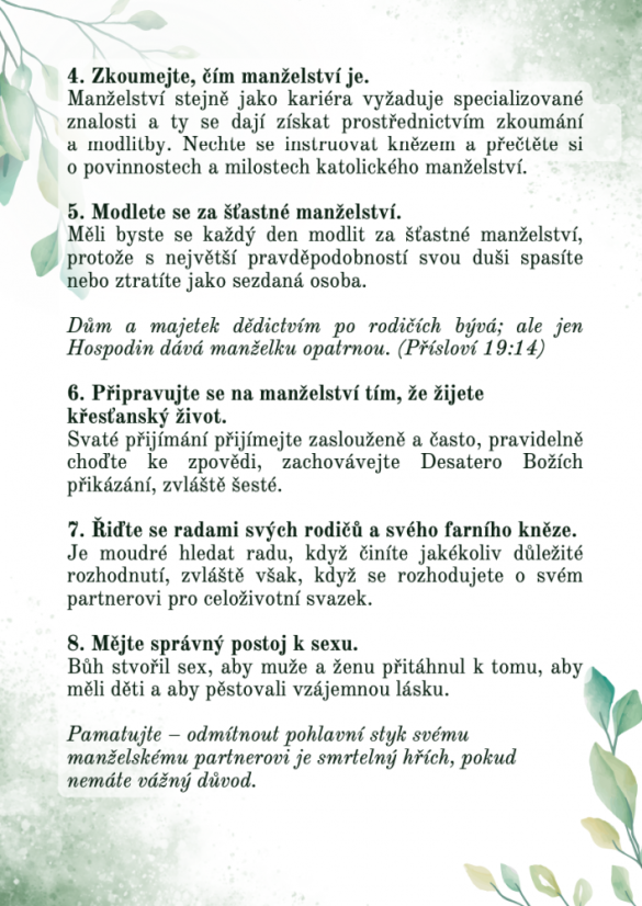 Jak mít šťastné manželství – svatební přáníčko