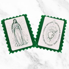 Zelený škapulíř Panny Marie