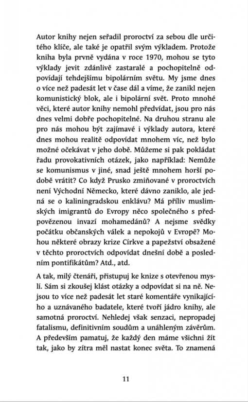 Katolické proroctví: přicházející trest