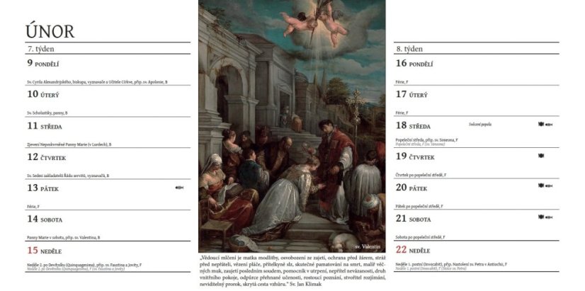 Katolický kalendář 2026 – stolní
