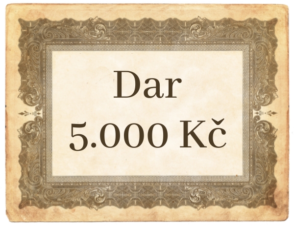 Dar pro nakladatelství 5.000 Kč