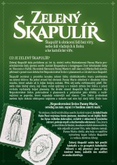 Letáček zelený škapulíř – 5ks