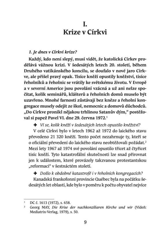 Církevní krize v otázkách a odpovědích