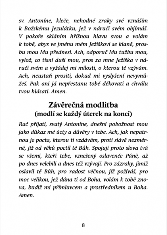 Devítiúterní pobožnost ke sv. Antonínovi z Padovy