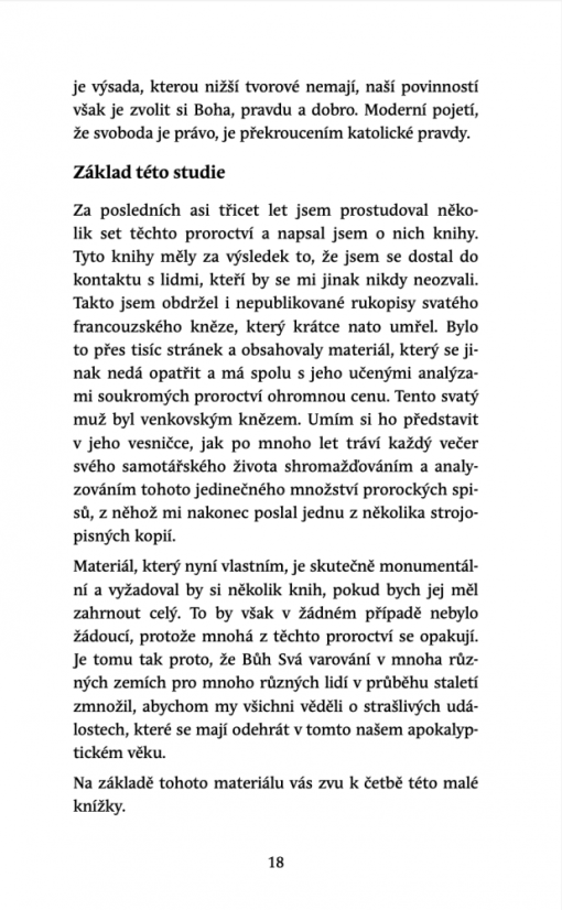 Katolické proroctví: přicházející trest